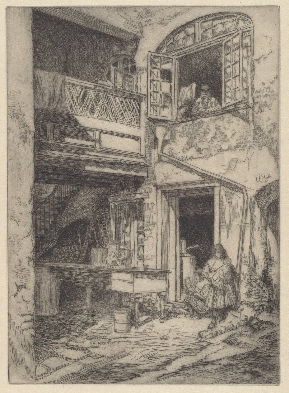 En gammel gårdsplass (New Orleans) av Charles Henry White