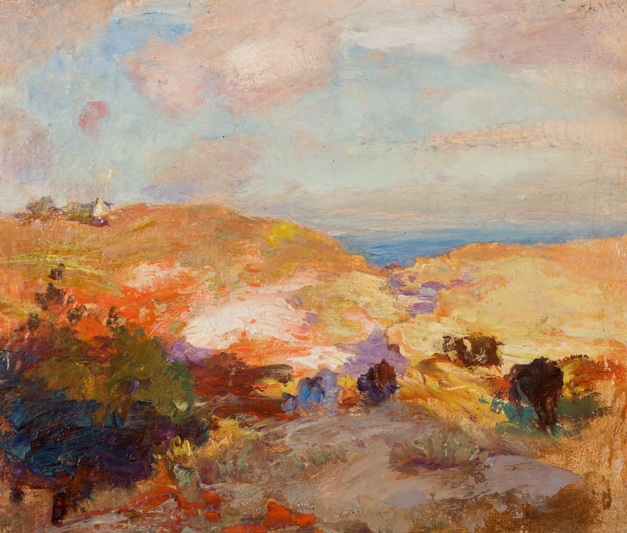 Landskap (olje) av Charles Hodge Mackie