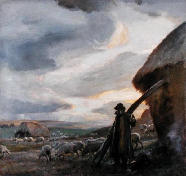 The Evening Hour, ca. 1905 (olje på lerret) av Charles Hodge Mackie