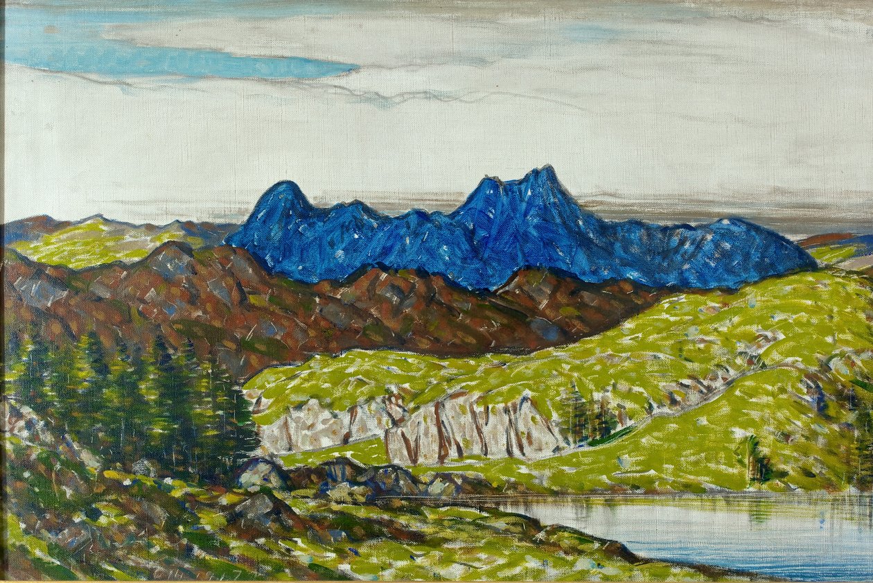 Langdale Pikes, 1917 av Charles John Holmes