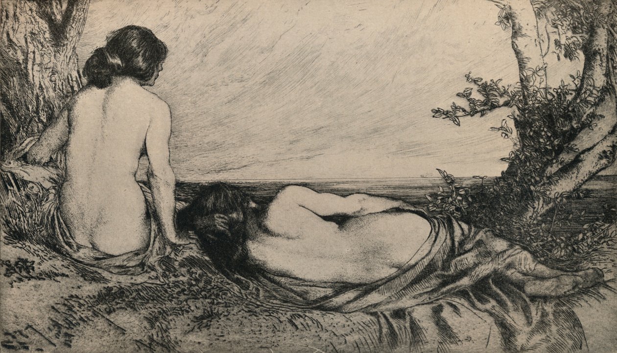 'Nymphs by the Sea', 1905 av Charles Holroyd