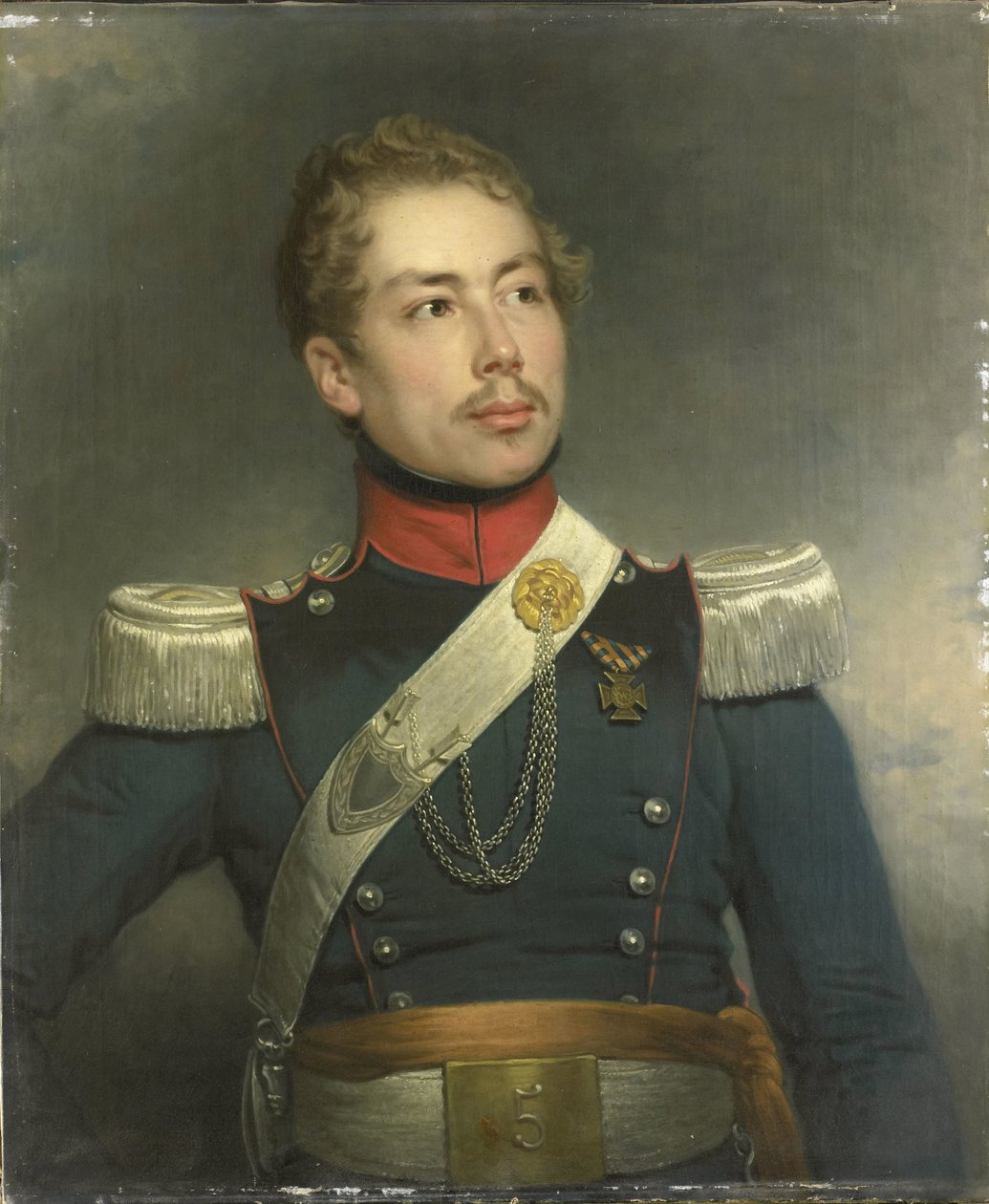 Christian Edouard Fraser (1812-79), andre løytnant av 5. Dragonregiment av Charles Howard Hodges