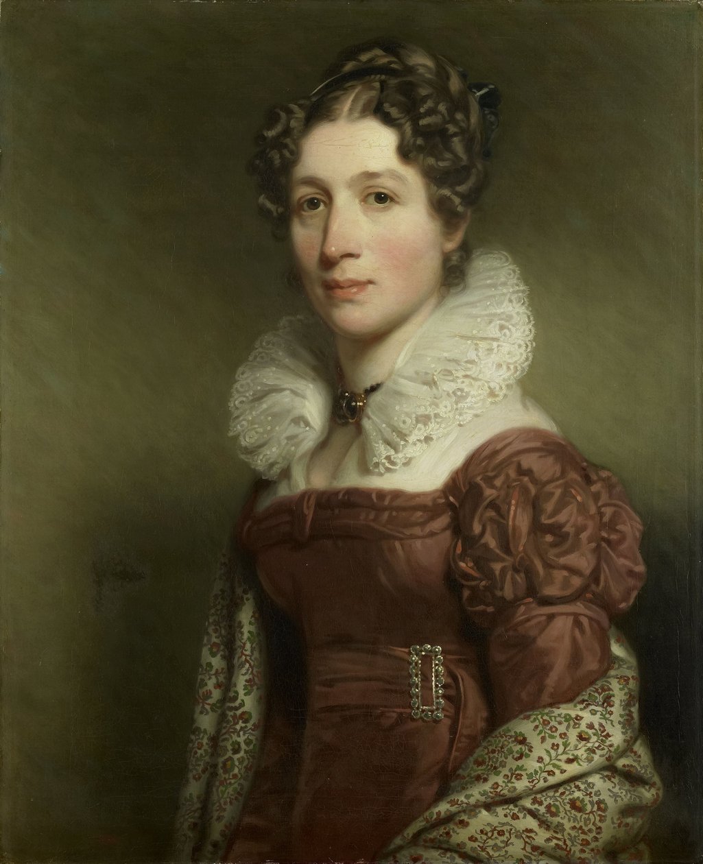 Jacoba Vetter (1796-1830), kone til Pieter Meijer Warnars, bokhandler i Amsterdam av Charles Howard Hodges