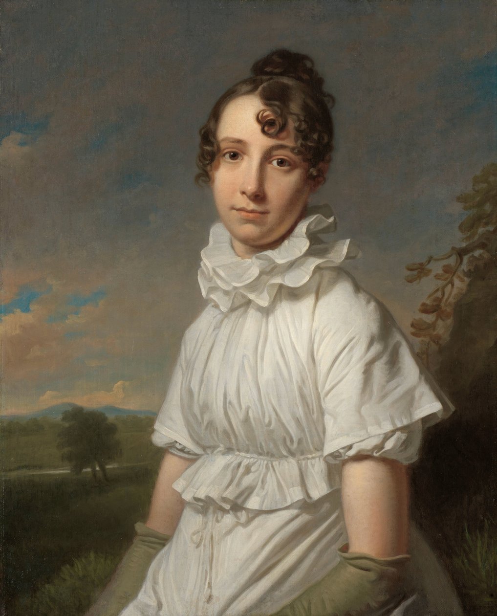 Portrett av Emma Jane Hodges Emma Jane Hodges (1789-1868), Kunstnerens datter av Charles Howard Hodges
