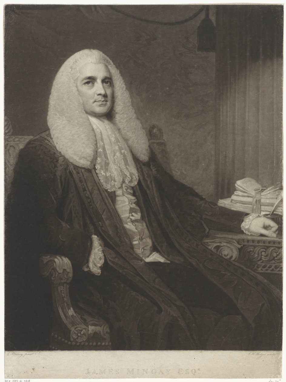 Portrett av James Mingay av Charles Howard Hodges