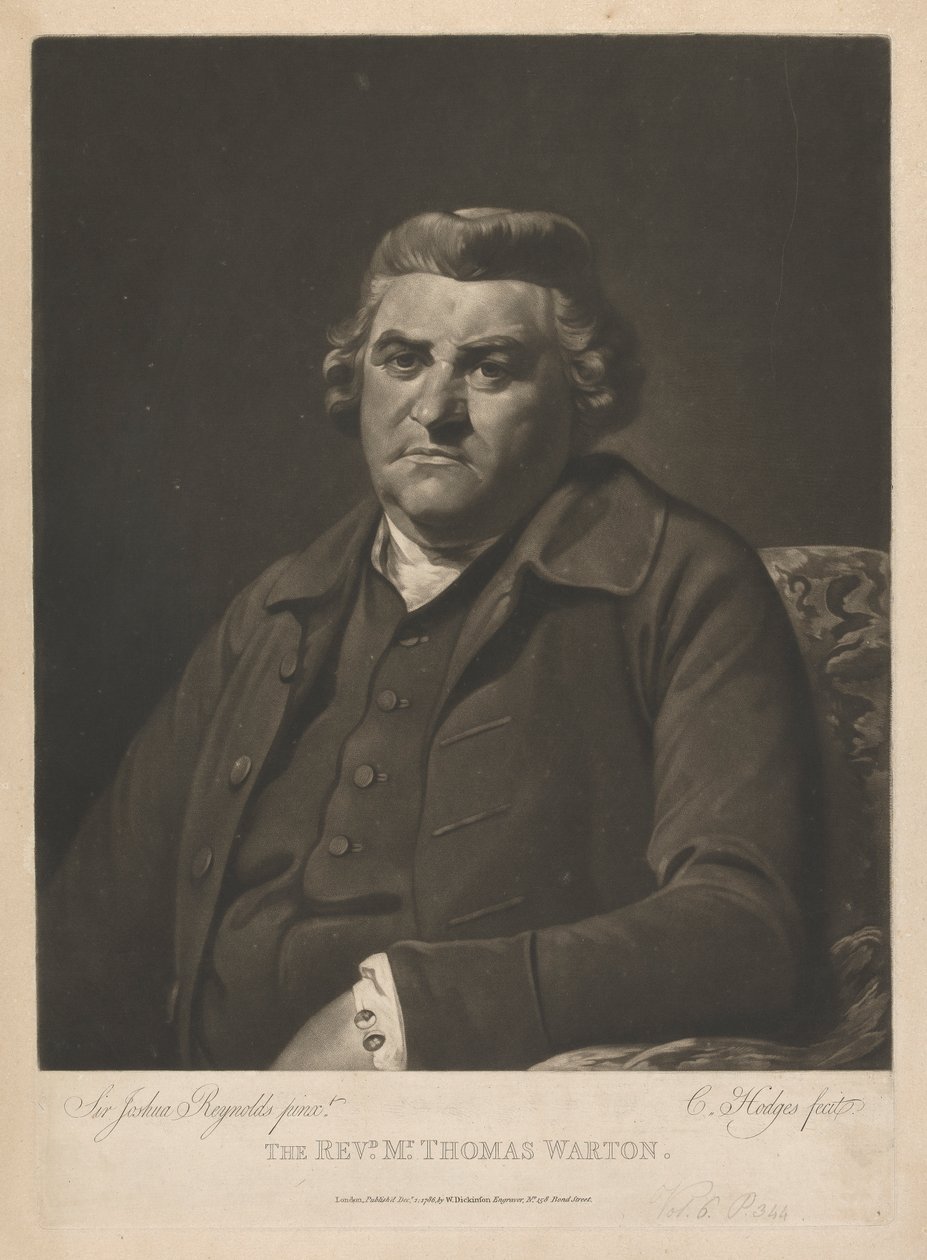 Pastor Thomas Warton av Charles Howard Hodges
