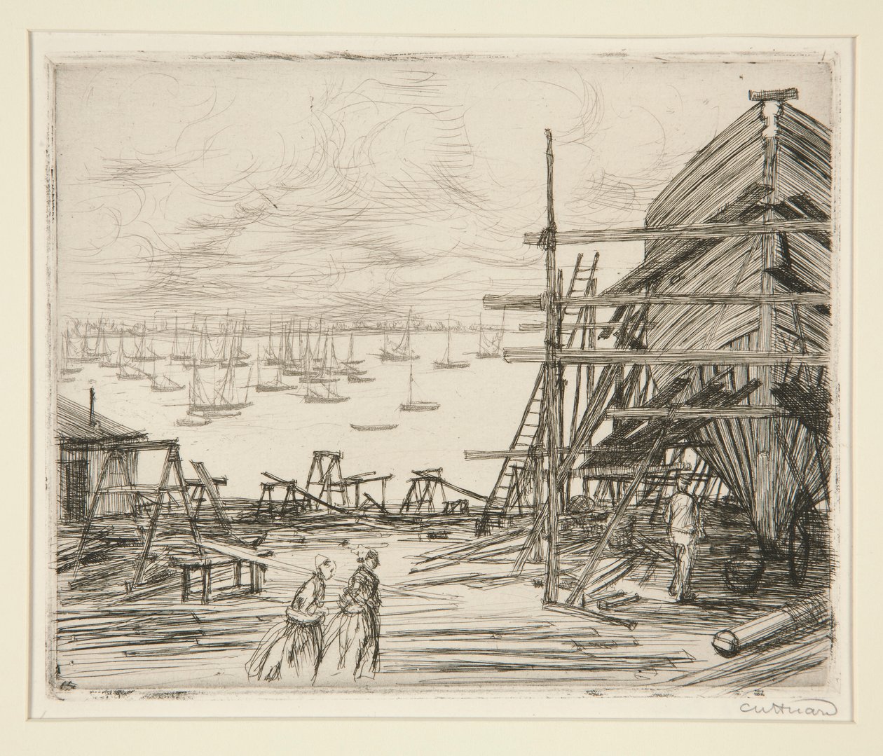 Byggeplass i Cancale av Charles Huard
