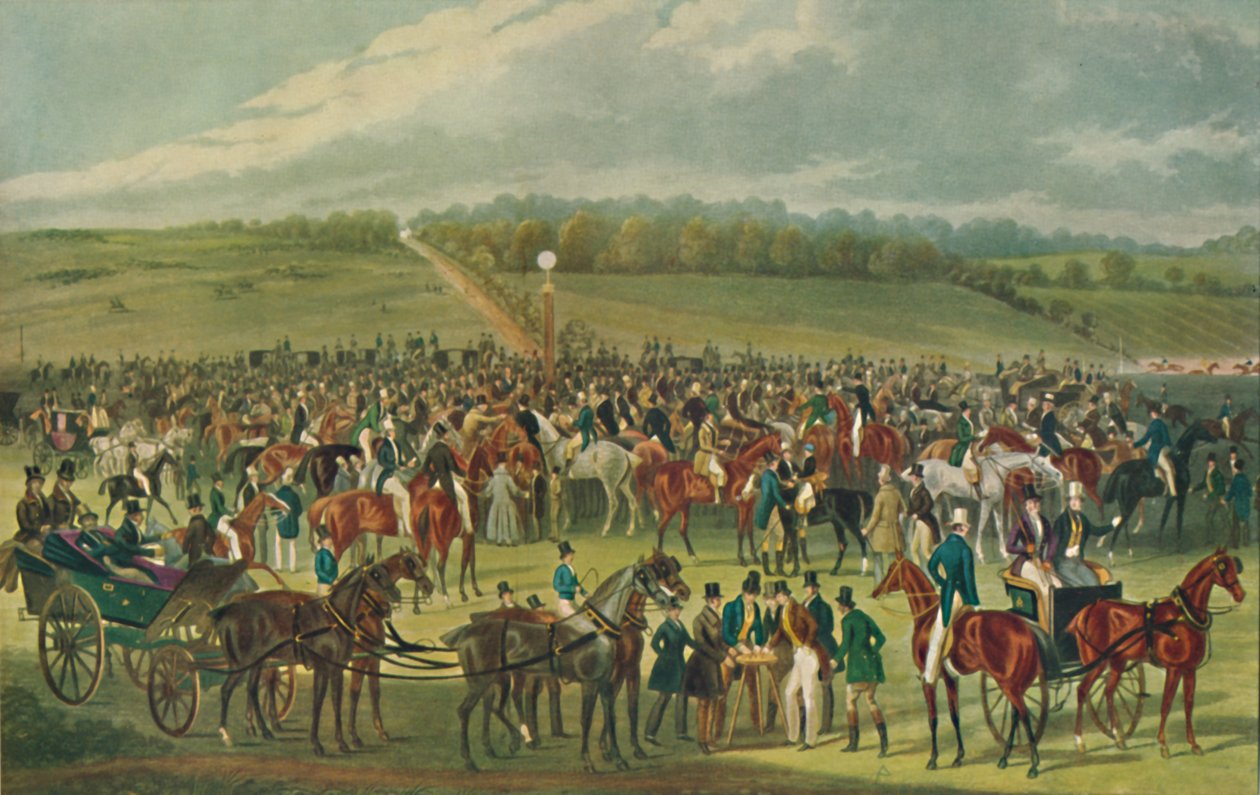 Epsom Races - The Betting Post, 1836, 1929 av Charles Hunt
