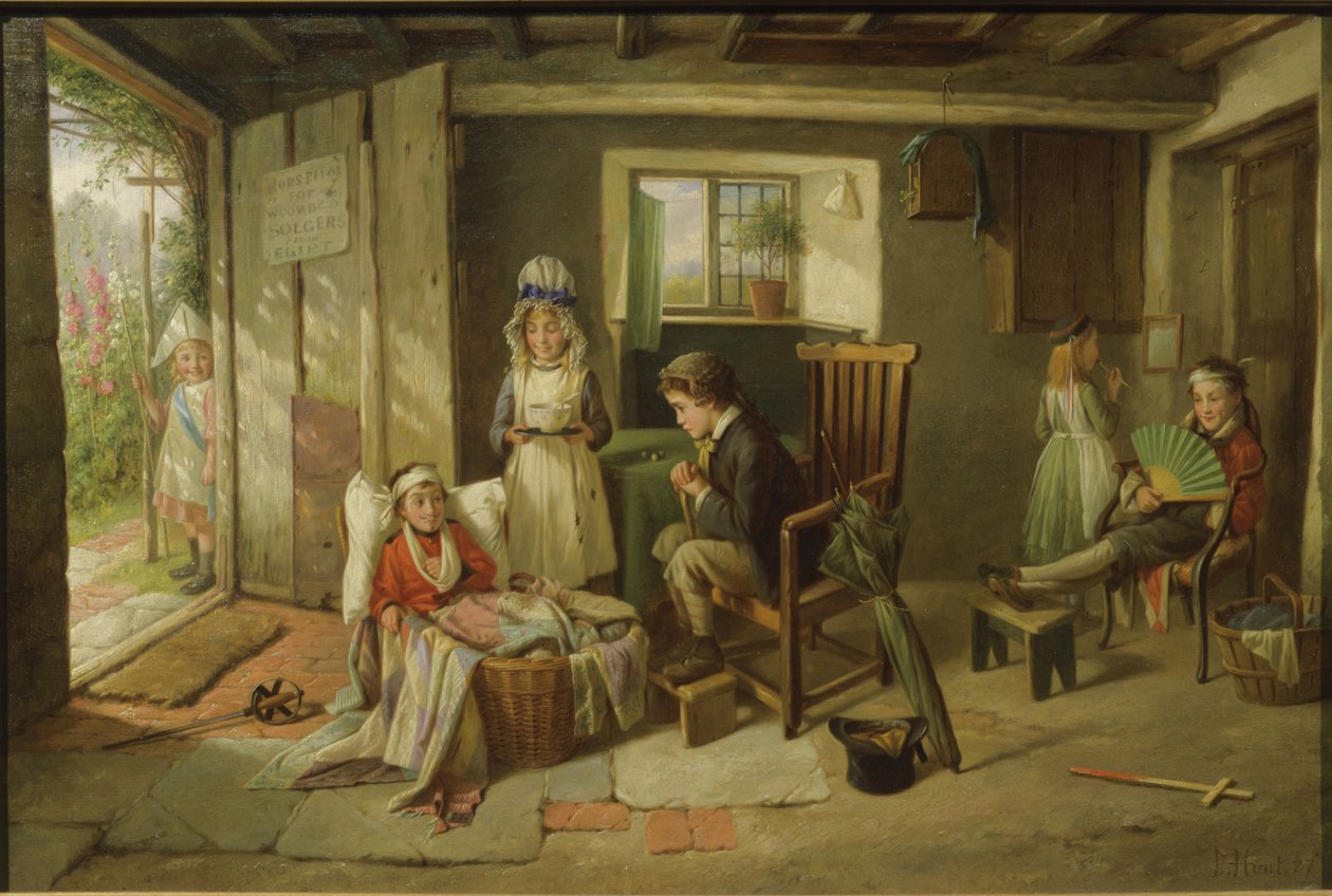 Sykehus for sårede soldater, 1886 av Charles Hunt