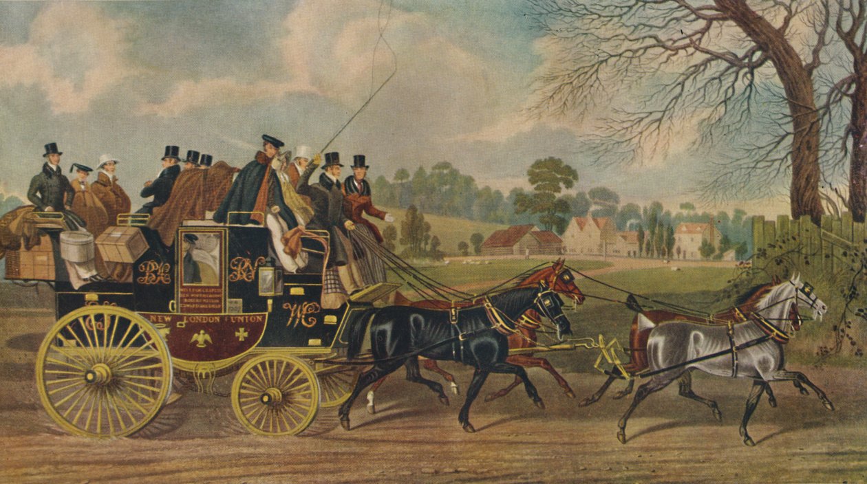 Roadsters, New London Union Coach, c1840, 1929 av Charles Hunt
