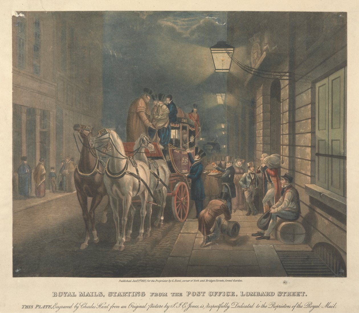 Royal Mails, med start fra postkontoret, Lombard Street av Charles Hunt