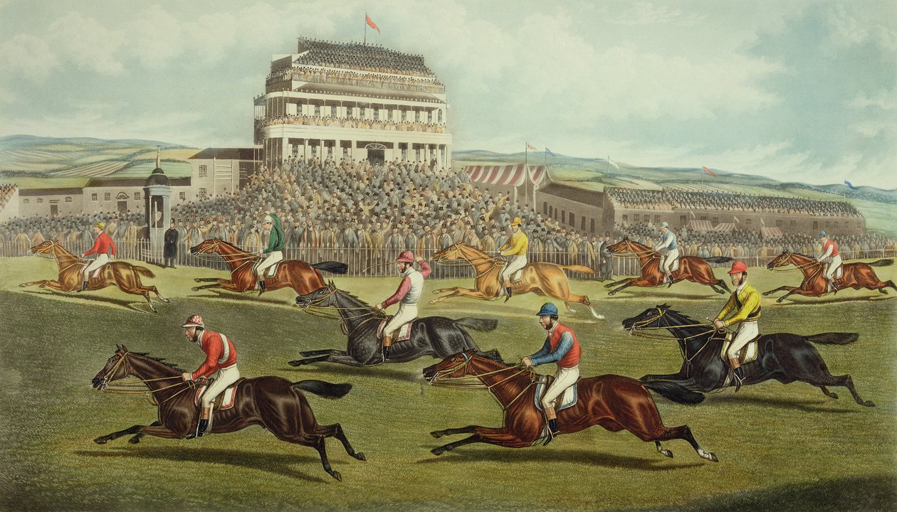The Liverpool Grand National Steeplechase - Coming In, publisert 1872 av Charles Hunt