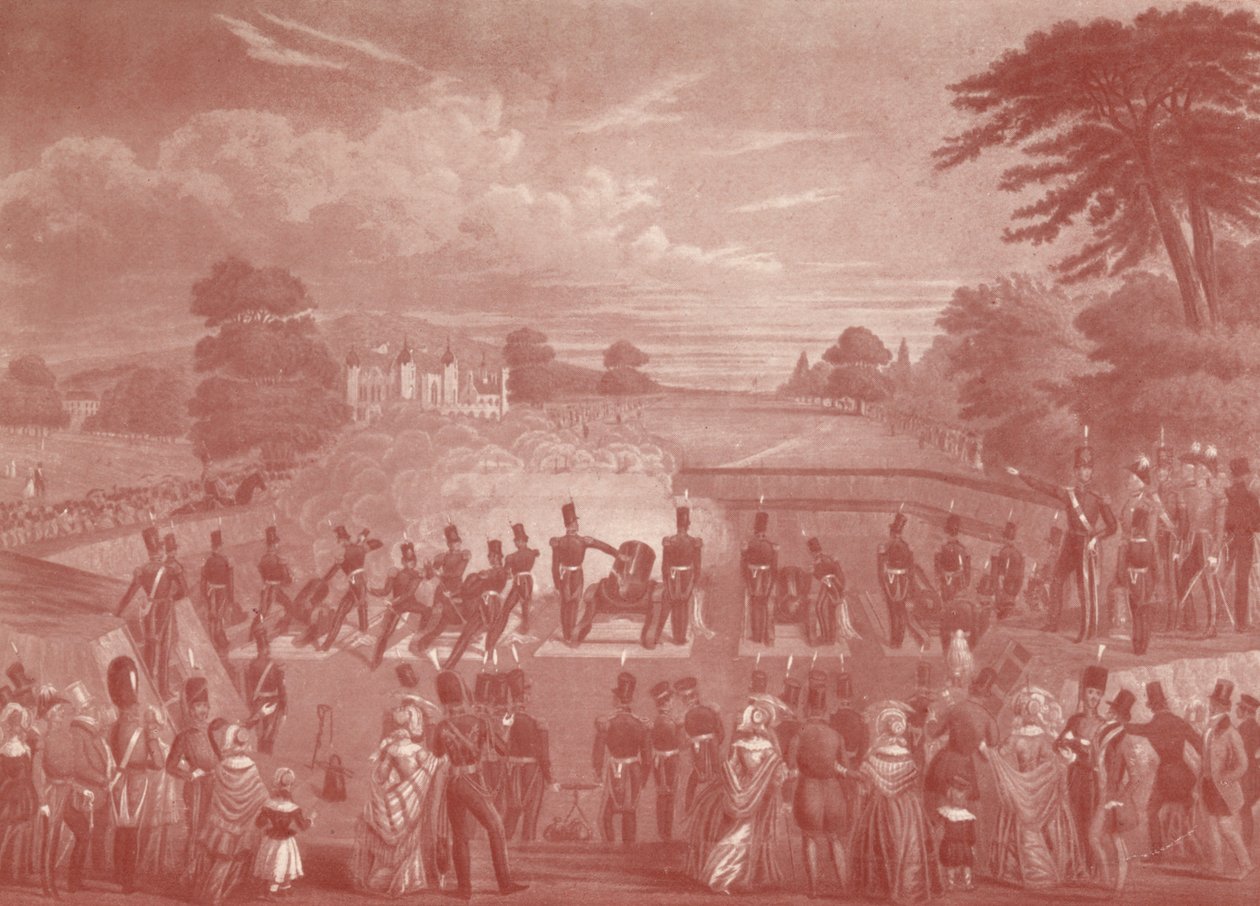Mørtelbatteriet i Woolwich, 1847 1909 av Charles Hunt
