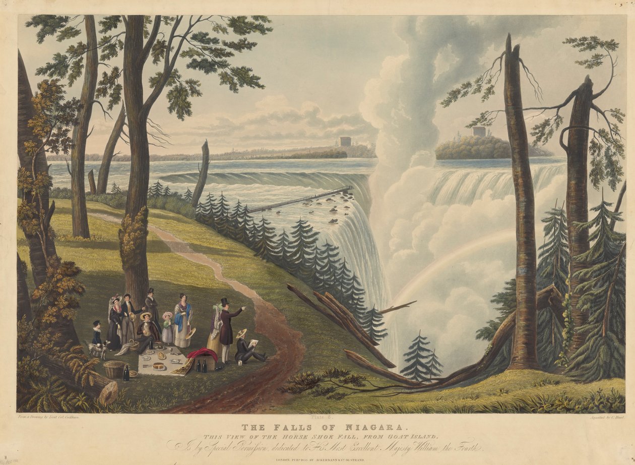 Falls of Niagara av Charles Hunt after James Pattison Cockburn