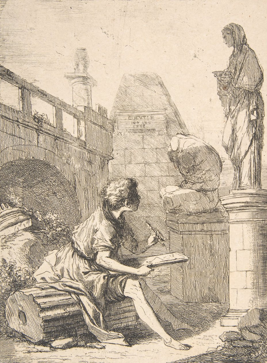 Boy Skisser Ruins, 1700-tallet. av Charles Hutin