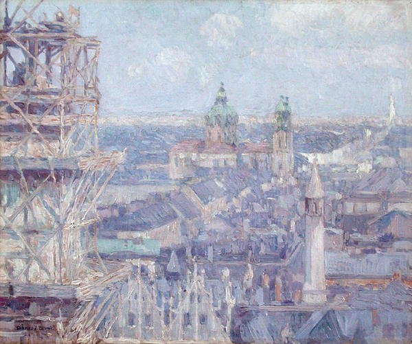 Leipzig (olje på lerret) av Charles J. Palmie