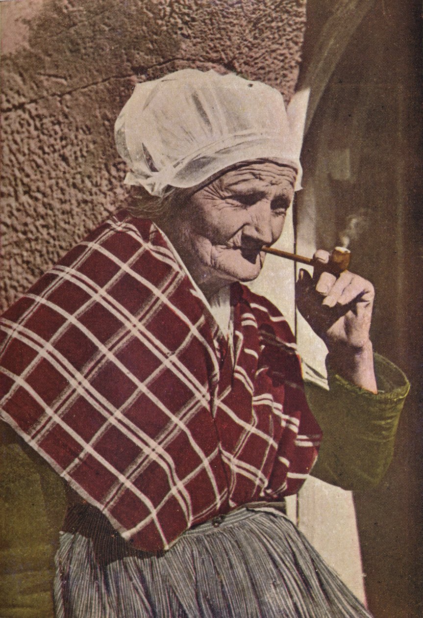 En gammel bretonne, c1913 av Charles J. S. Makin