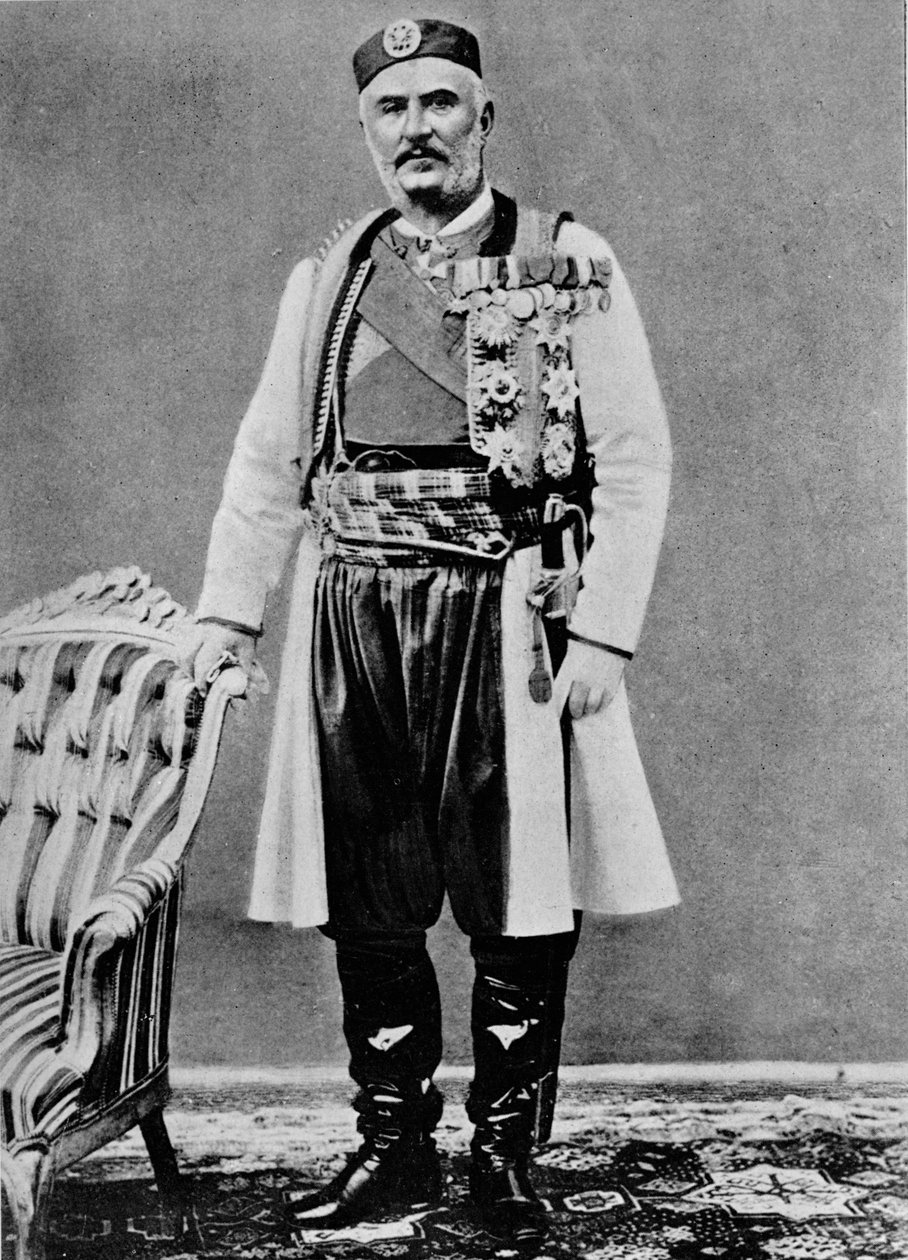 Nicholas I., konge av Montenegro, c1913 av Charles J. S. Makin