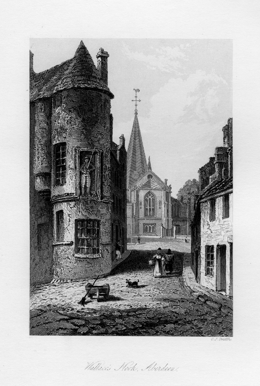 Wallaces Nook, Aberdeen, 1840 av Charles J. Smith