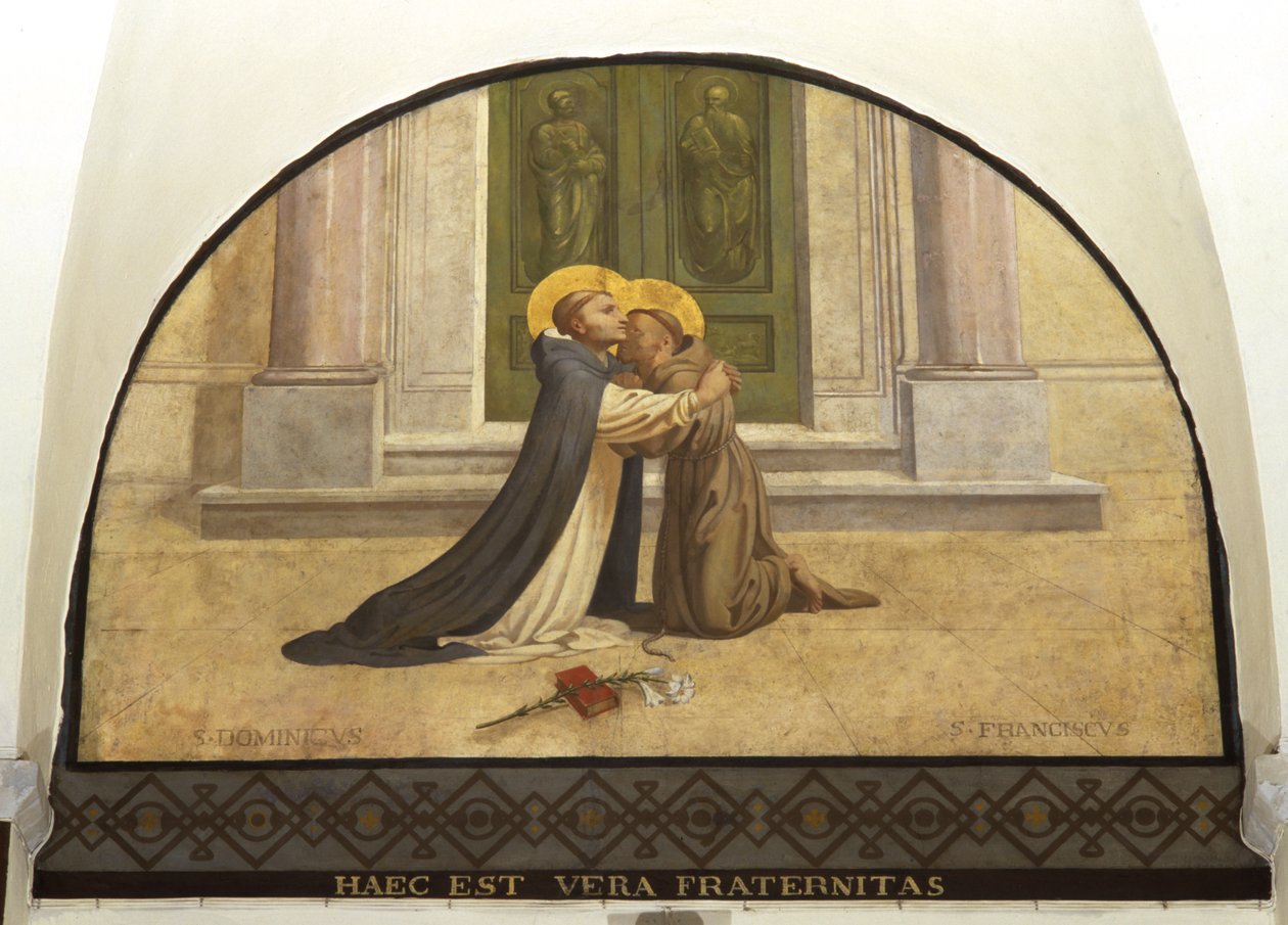 Kyss fra St. Francesco og St. Dominic av Charles Jean Baptiste Besson