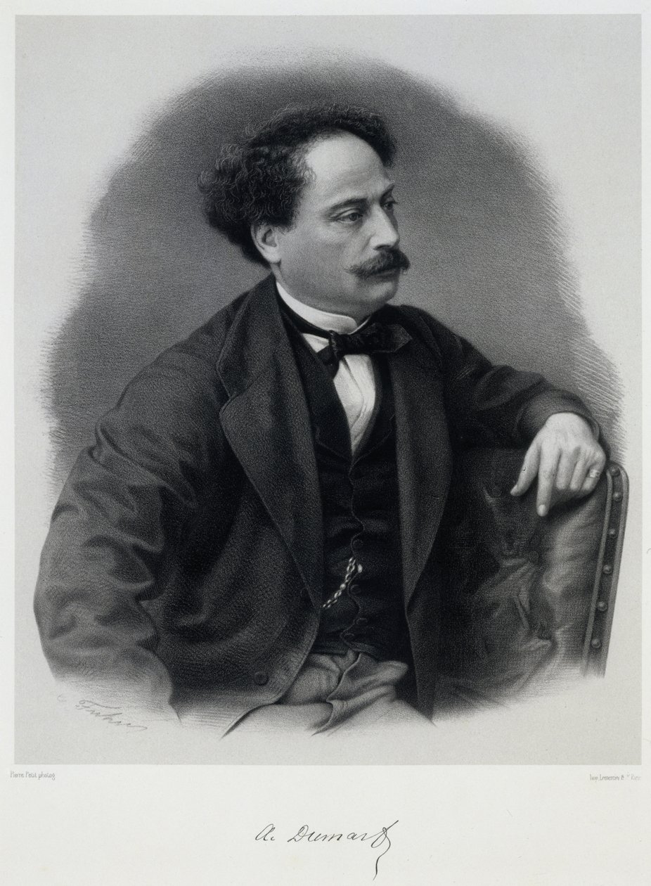 Alexandre Dumas, fils 1824-1895, midten av 1800-tallet. av Charles Jeremie Fuhr