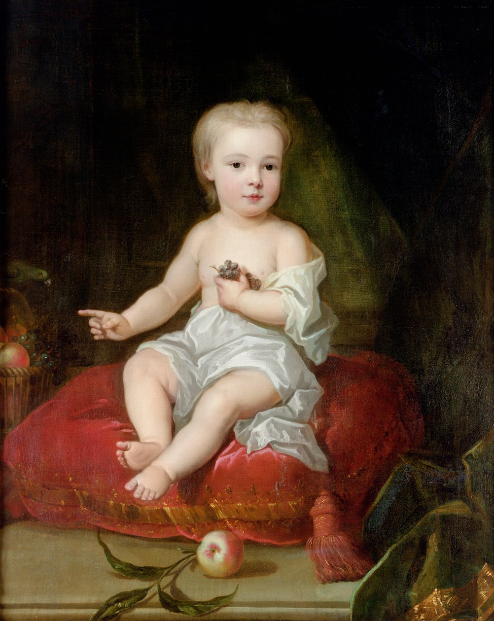 Portrett av Holles St. John (1710-38), yngste sønn av Henry, 1. Viscount St. John, som barn, ca. 1711 av Charles Jervas