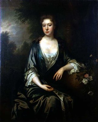 Portrett av en dame (olje på lerret) av Charles Jervas