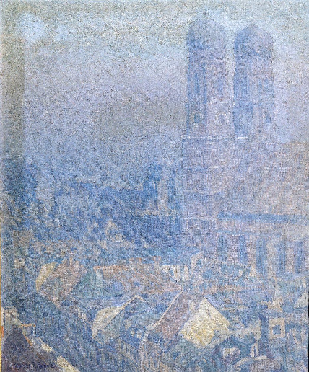 Morgentåke München av Charles Johann Palmié