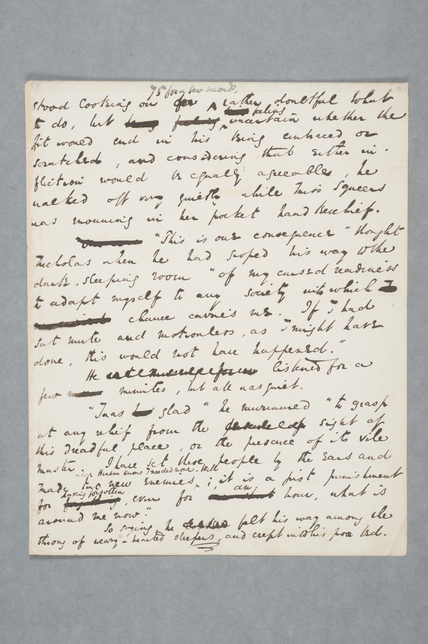 Originalt manuskript av et kapittel av Nicholas Nickleby, 1838 (penn og blekk på papir) av Charles John Huffam Dickens