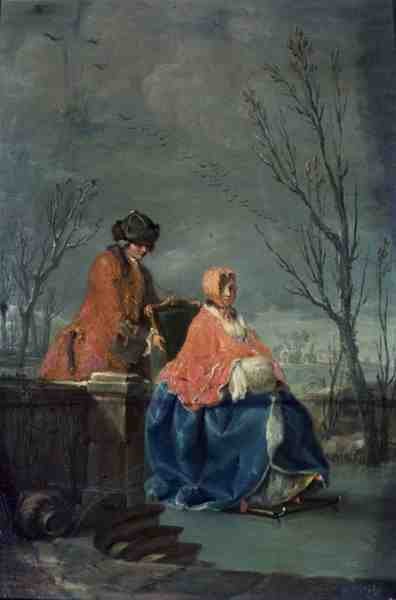 Vinter (forhåndsrestaurering, se 132009 for etterrestaurering) av Charles Joseph Flipart