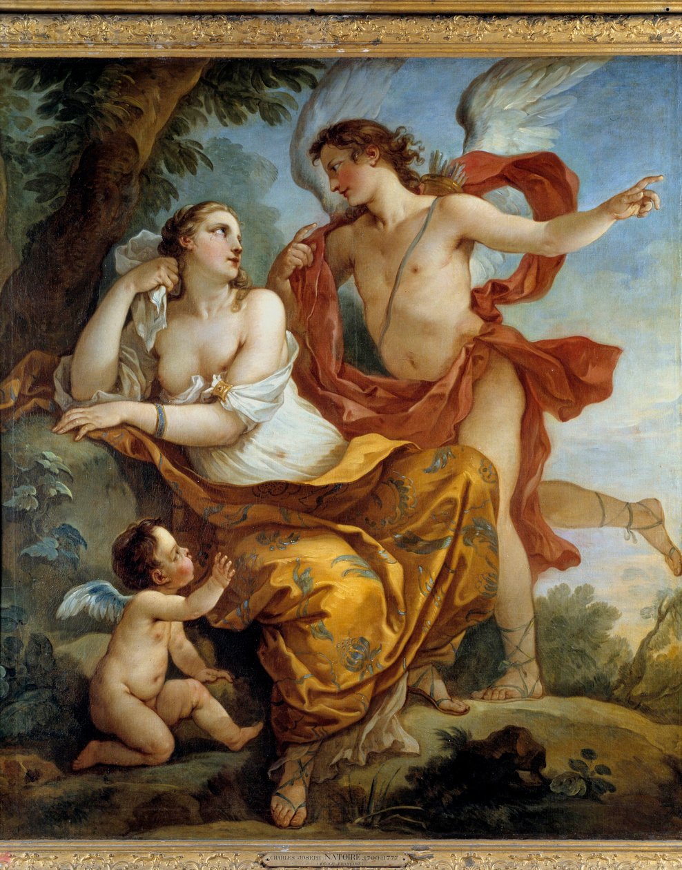 Calypso lytt til rådene fra Love Painting av Charles Joseph Natoire (Charles-Joseph Natoire av Charles Joseph Natoire