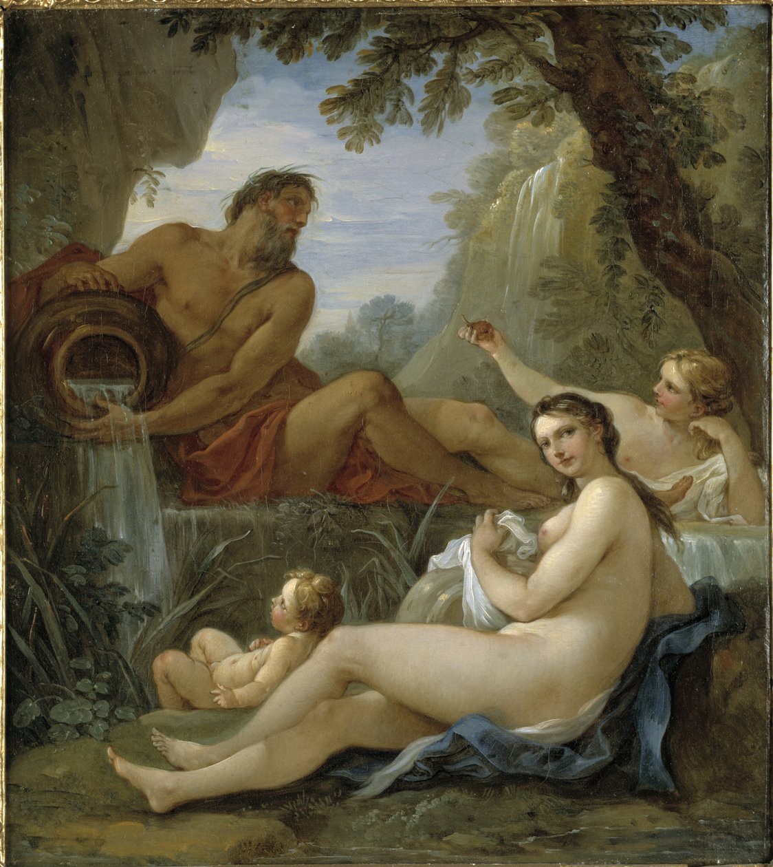 Elvegod og vårnymfe av Charles Joseph Natoire