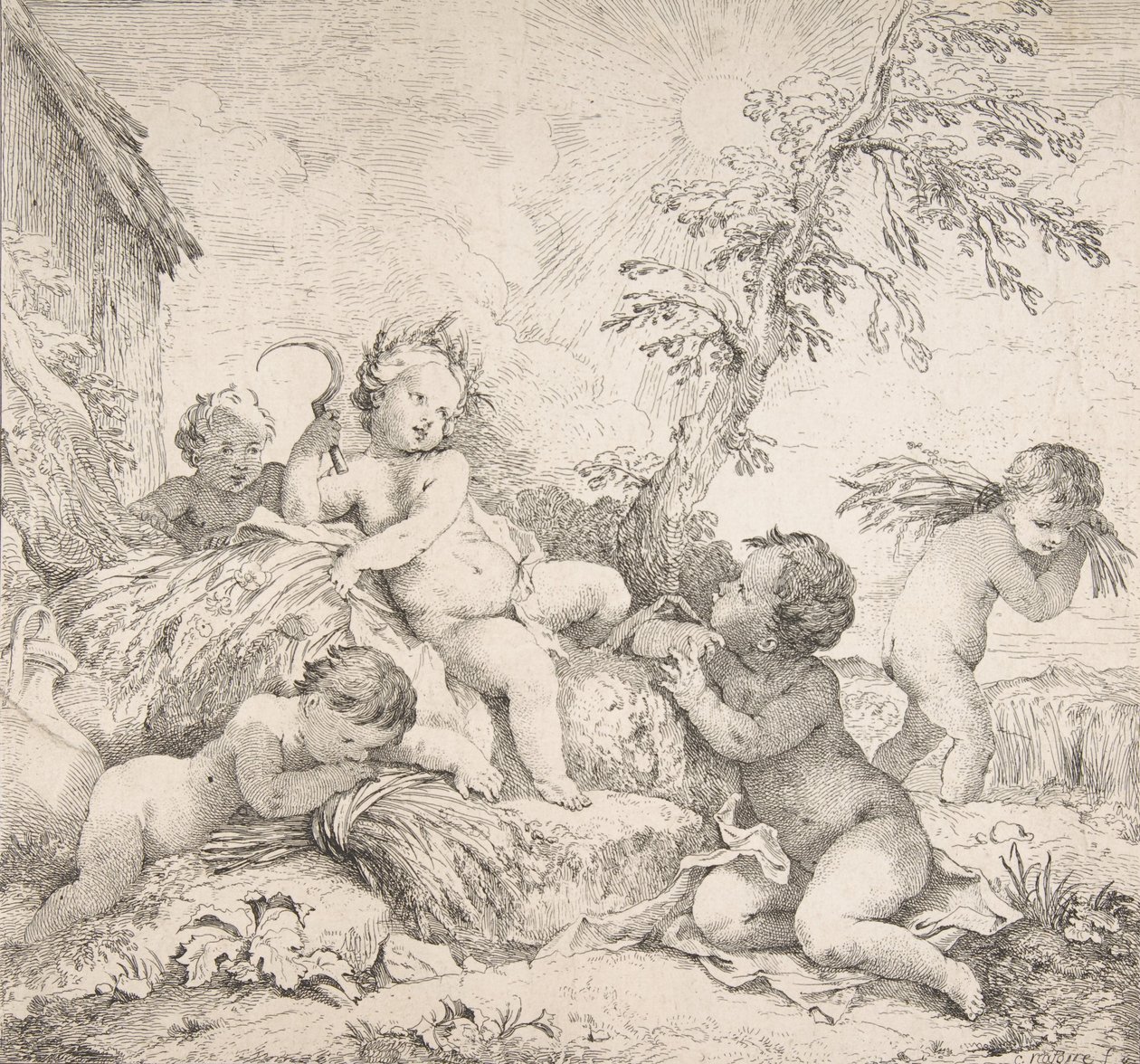 Sommer Sommer, ca. 1735. av Charles Joseph Natoire