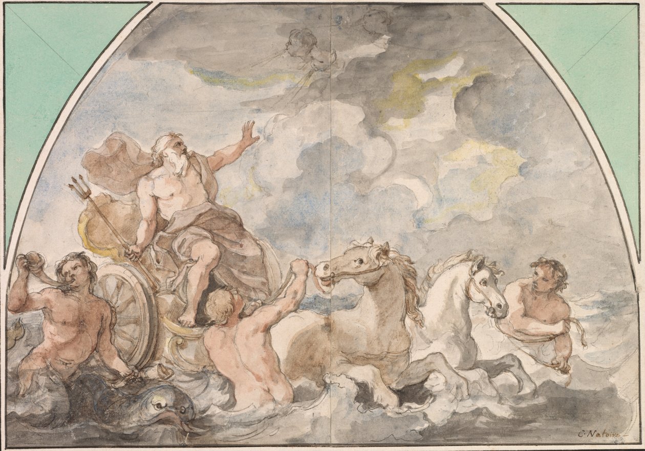 Neptuns triumf, 1766 eller senere. av Charles Joseph Natoire