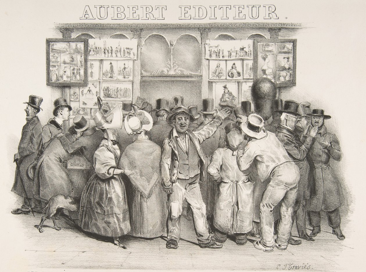 Utgiveren Aubert Du må innrømme at regjeringen har et komisk utseende, 1831 av Charles Joseph Traviès de Villers