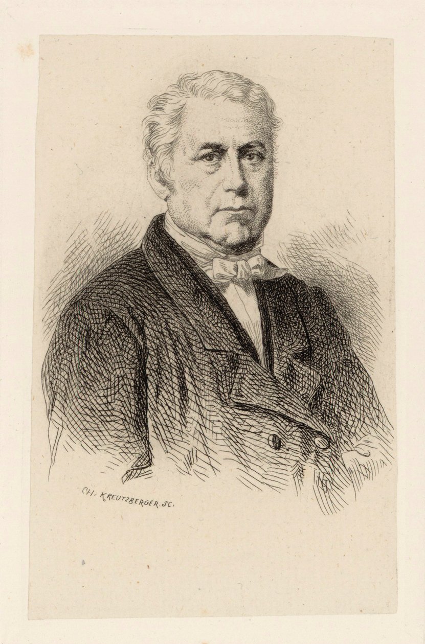 Portrett av komponisten Wilhelm Kienzl 1857-1941. av Charles Kreutzberger