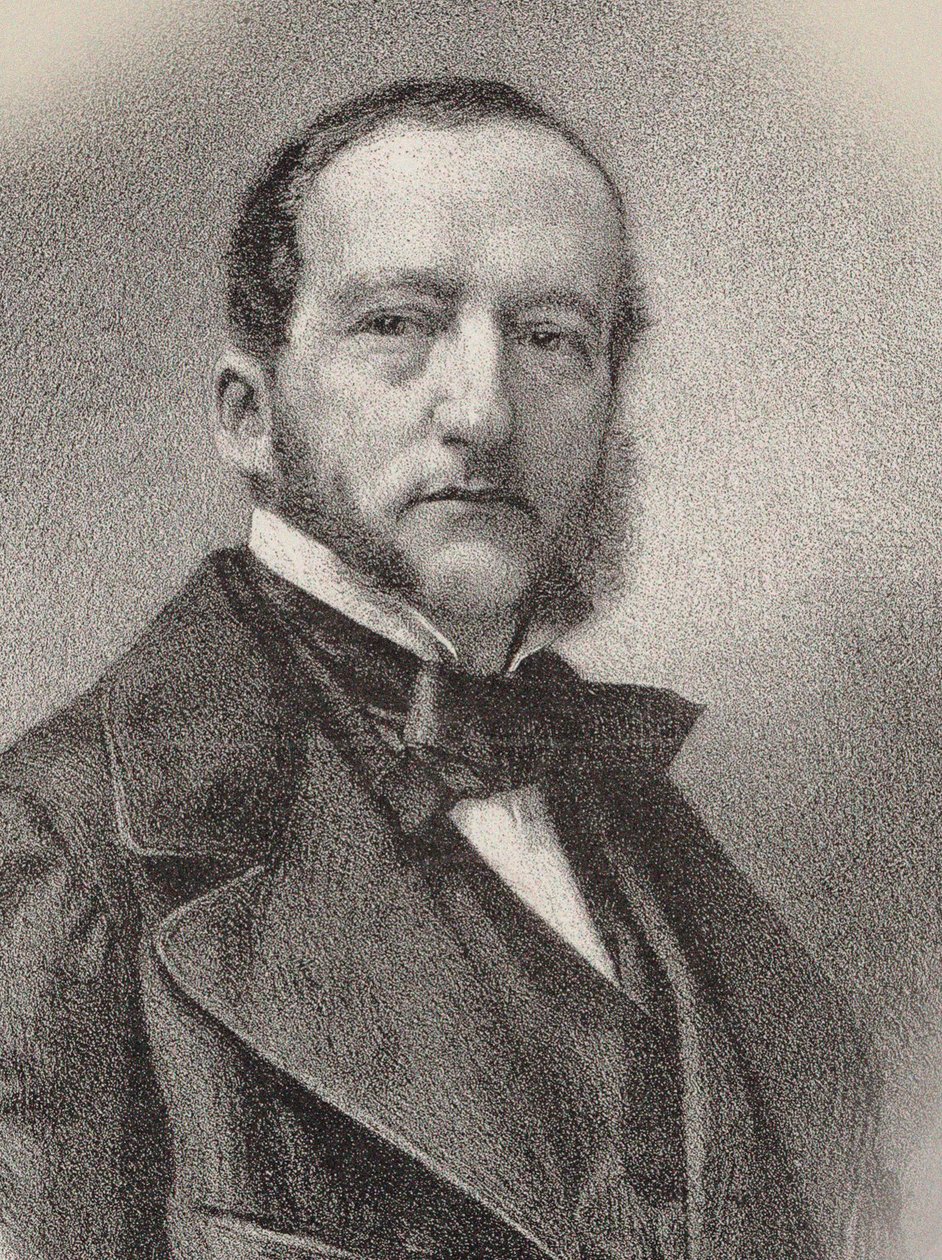 Portrett av pianisten og komponisten Sigismund Thalberg 1812-1871, 1862. av Charles Kreutzberger