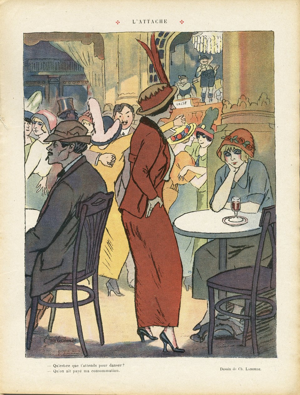Illustrasjon av Chas-Laborde (1886-1941) i Le Rire av Charles Laborde