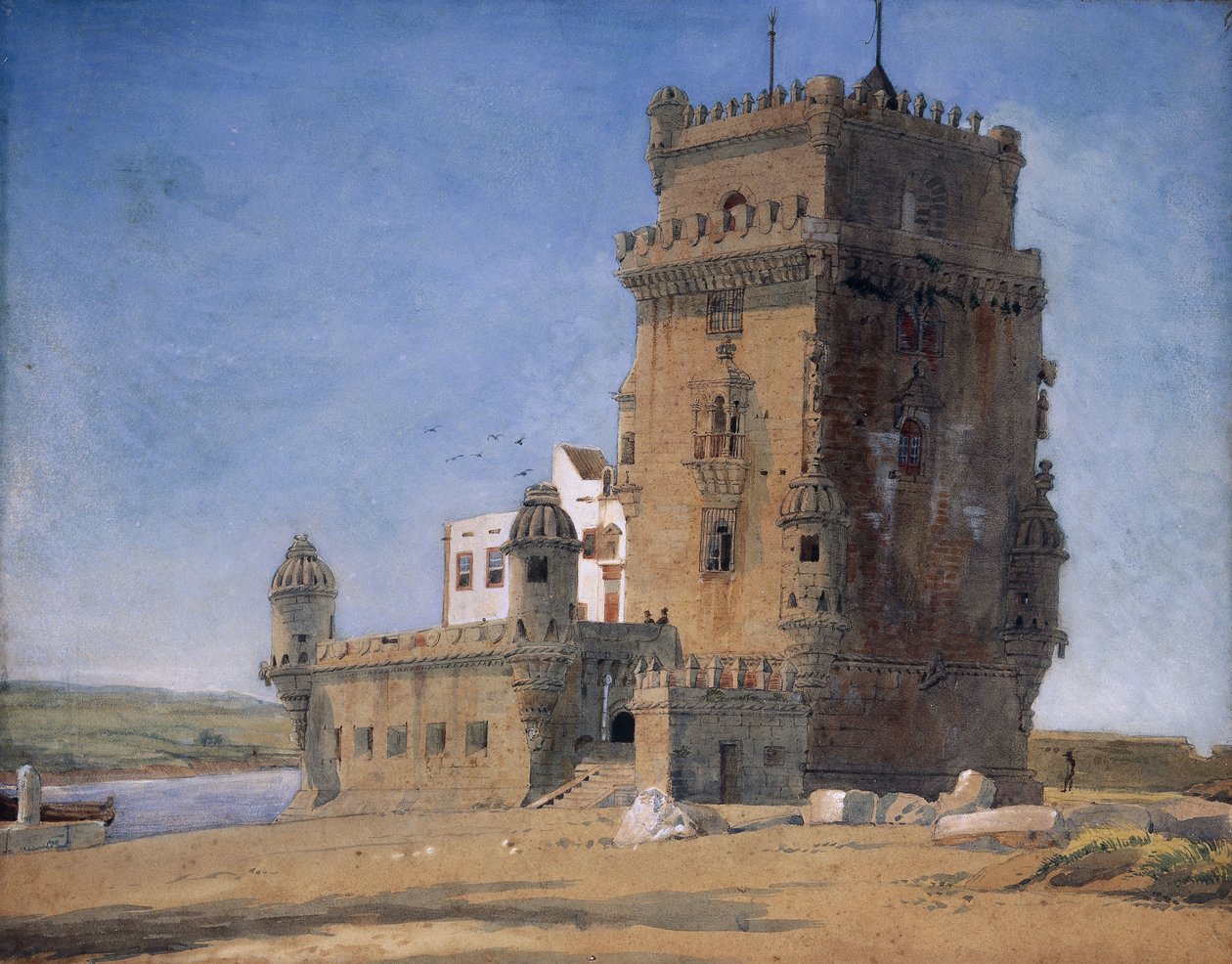 Tower of Belem, ca. 1825-6 av Charles Landseer