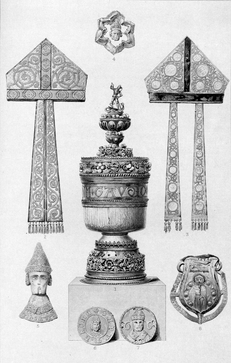 Relikvier assosiert med Thomas A Becket, 1886 av Charles Lawrie