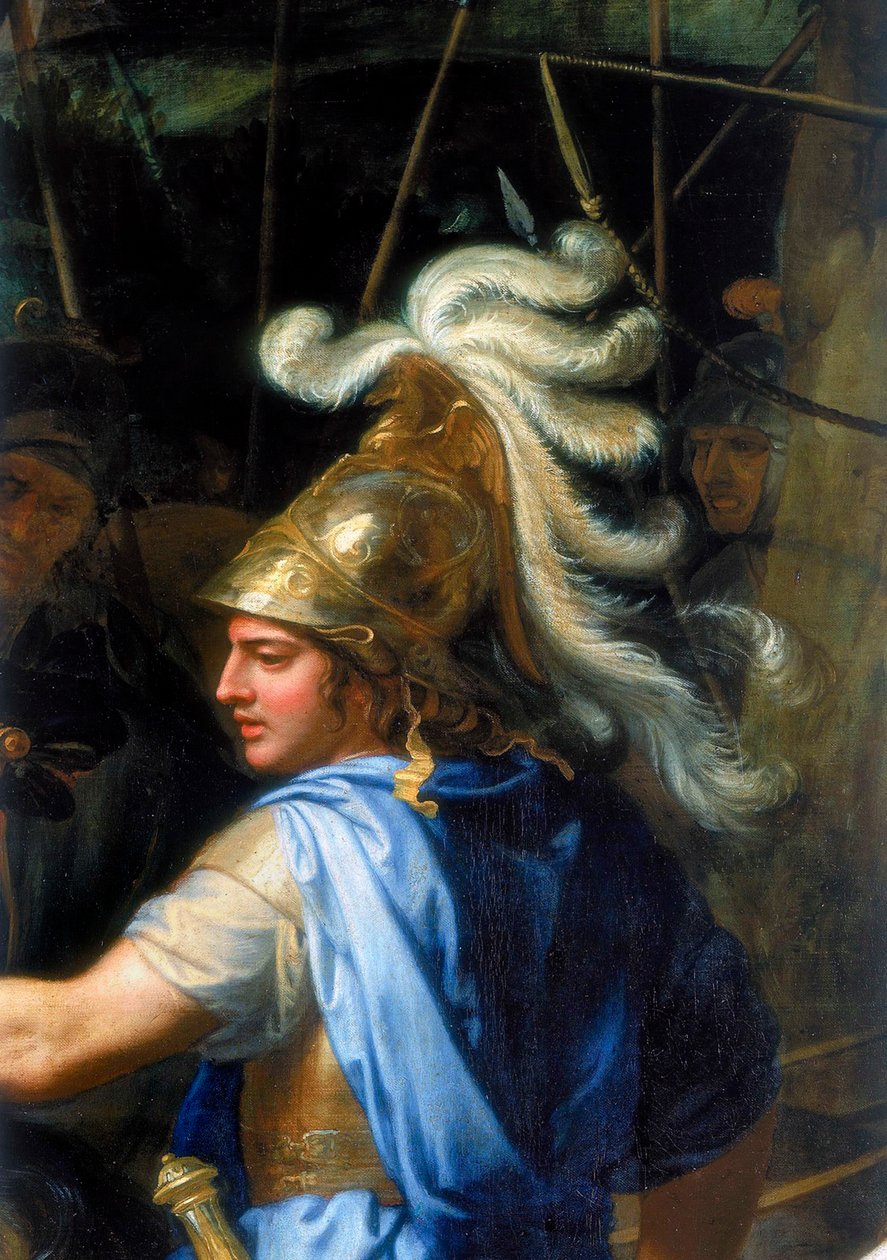 Alexander den store Alexander og Porus, Detalj, 1673 av Charles Le Brun