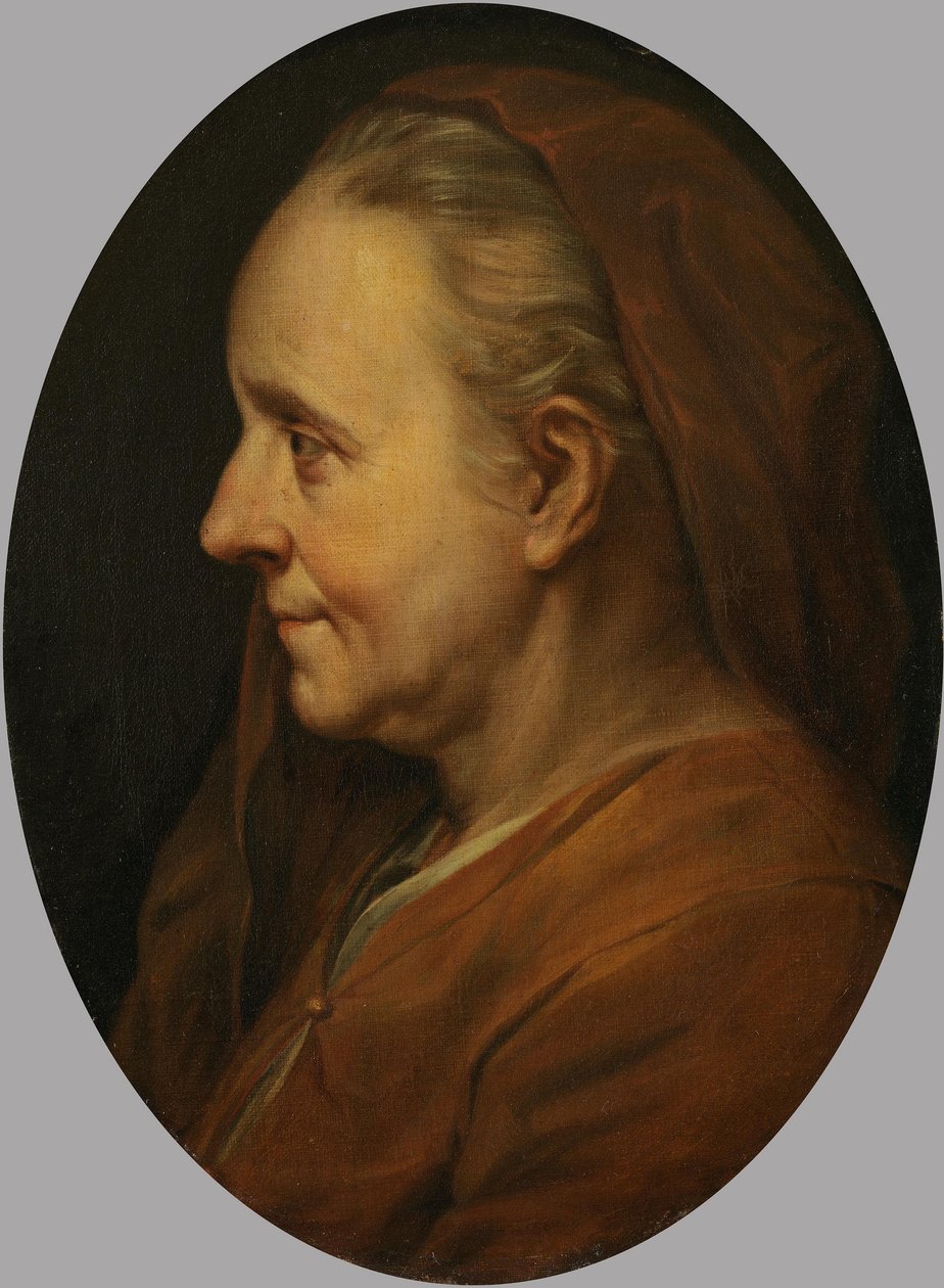 Byste av en eldre kvinne av Charles Le Brun