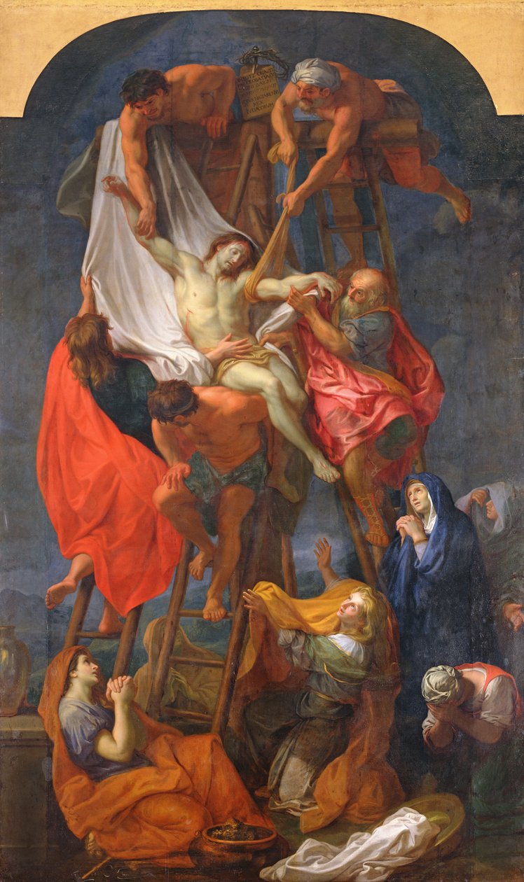 Nedstigning fra korset, ca.1680 av Charles Le Brun