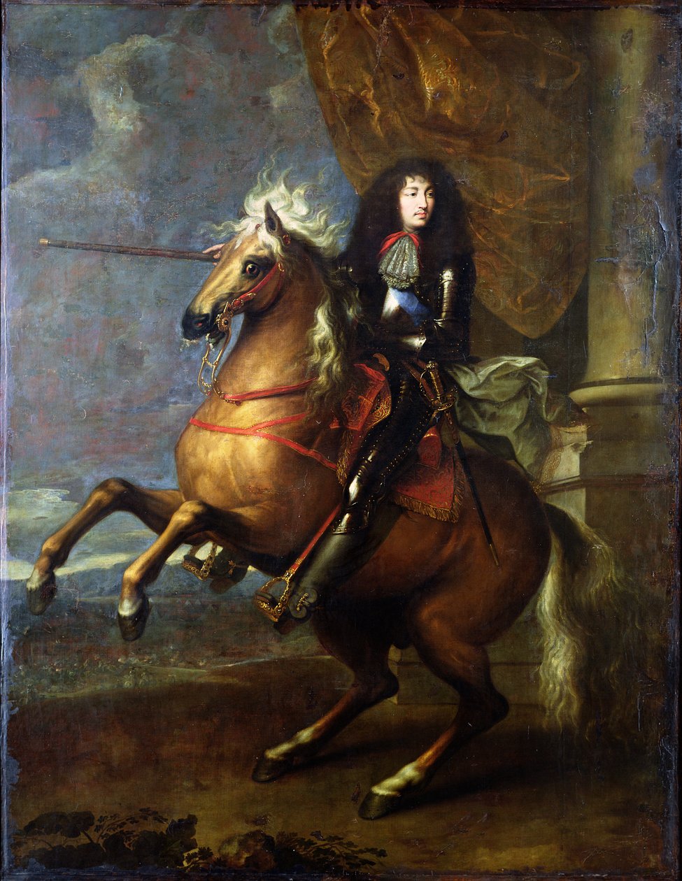 Rytterportrett av Ludvig XIV (1638-1715) ca. 1668 av Charles Le Brun