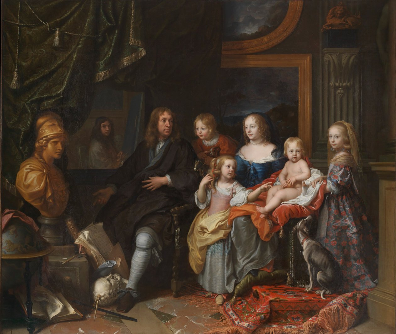 Everhard Jabach og hans familie, ca. 1660 (olje på lerret) av Charles Le Brun