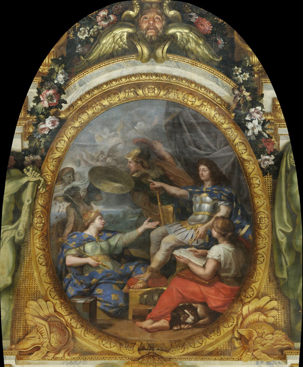 Orden gjenopprettet i rikets finanser, 1662 av Charles Le Brun