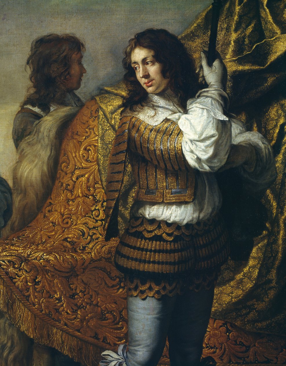 Portrett av kansler Seguir, av Charles Le Brun (1619-1690), olje på lerret, 295x357 cm, detalj, ca 1660 av Charles Le Brun