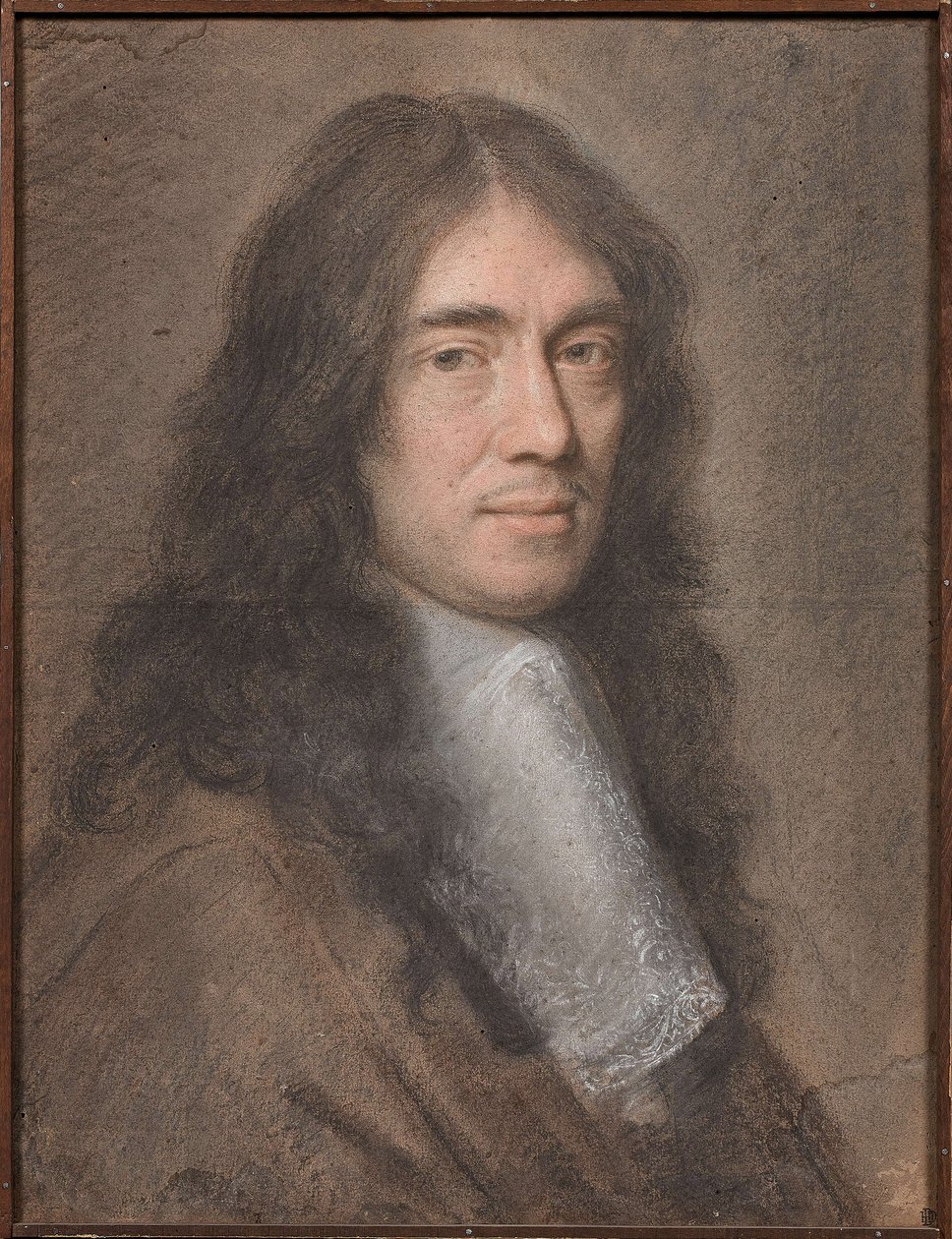 Portrett av Charles Perrault (pastell på papp) av Charles Le Brun