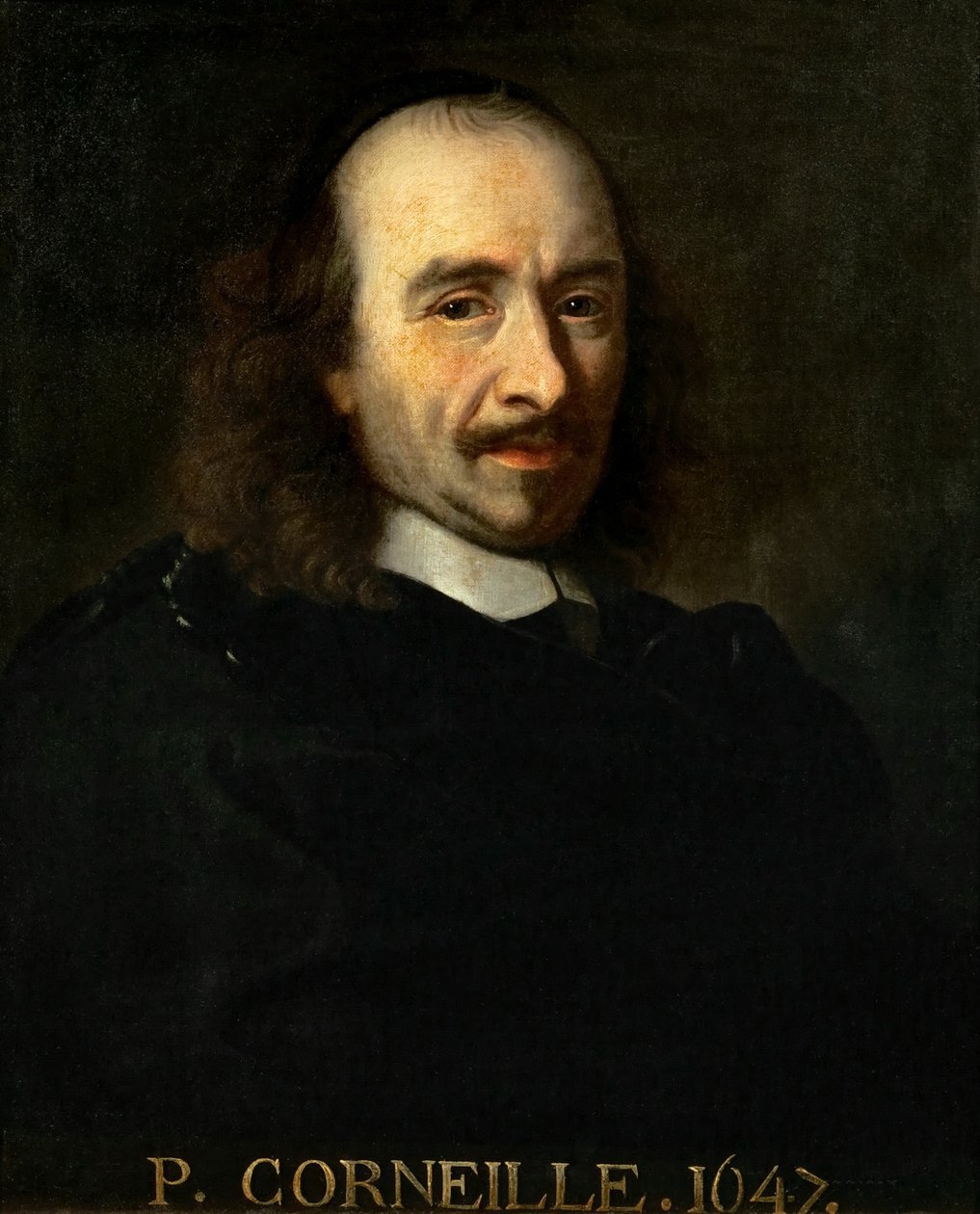 Portrett av Pierre Corneille 1606-1684 av Charles Le Brun