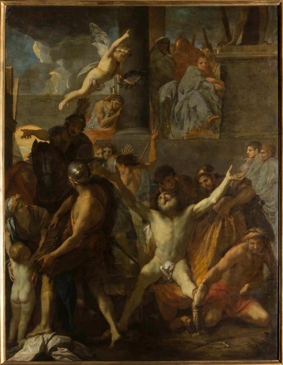 Korsfestelsen av Saint Andrew av Charles Le Brun